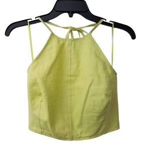 House of Harlow 1960 Women's Light Green Halter crop top